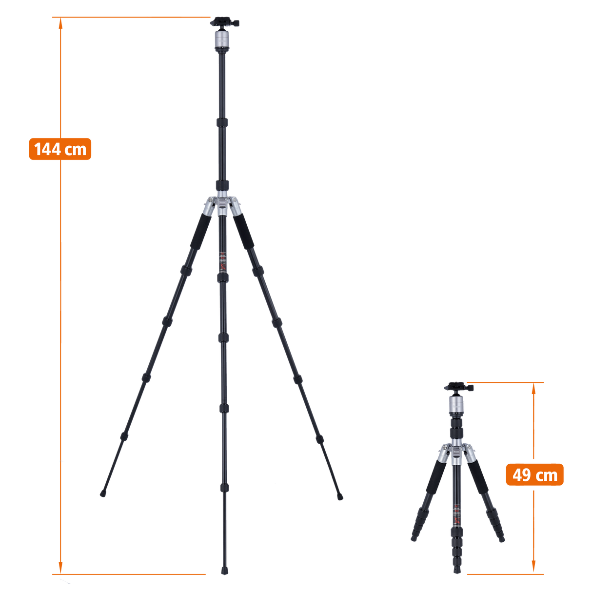 Compact Traveler No. 1 - aluminum tripod