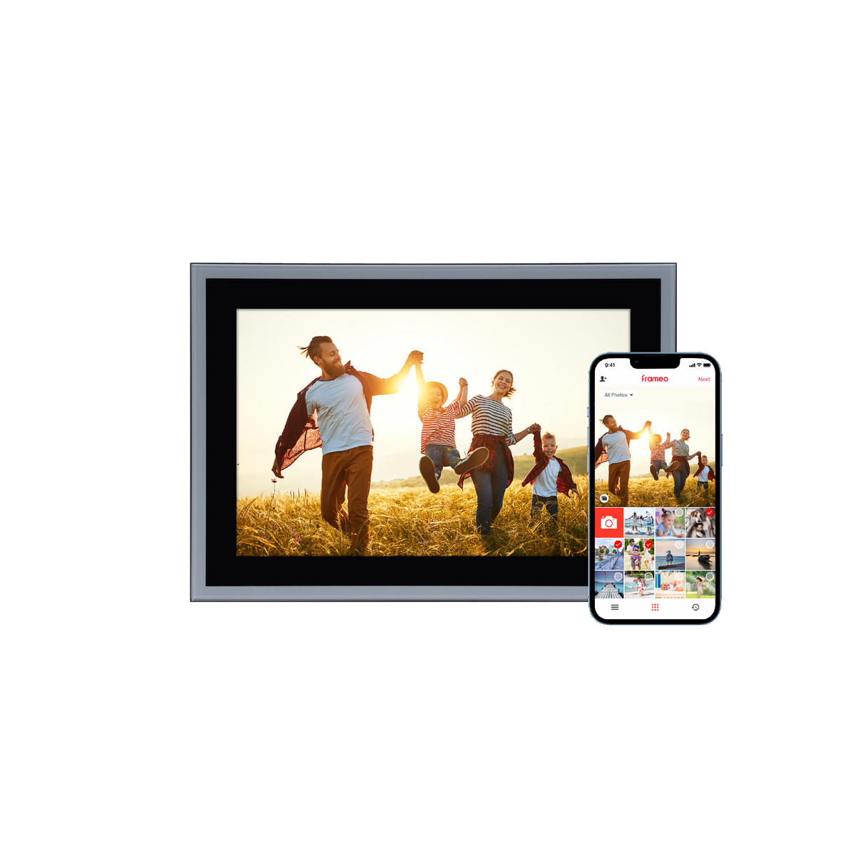 Smart Frame WiFi 102 Silver - Digital picture frame