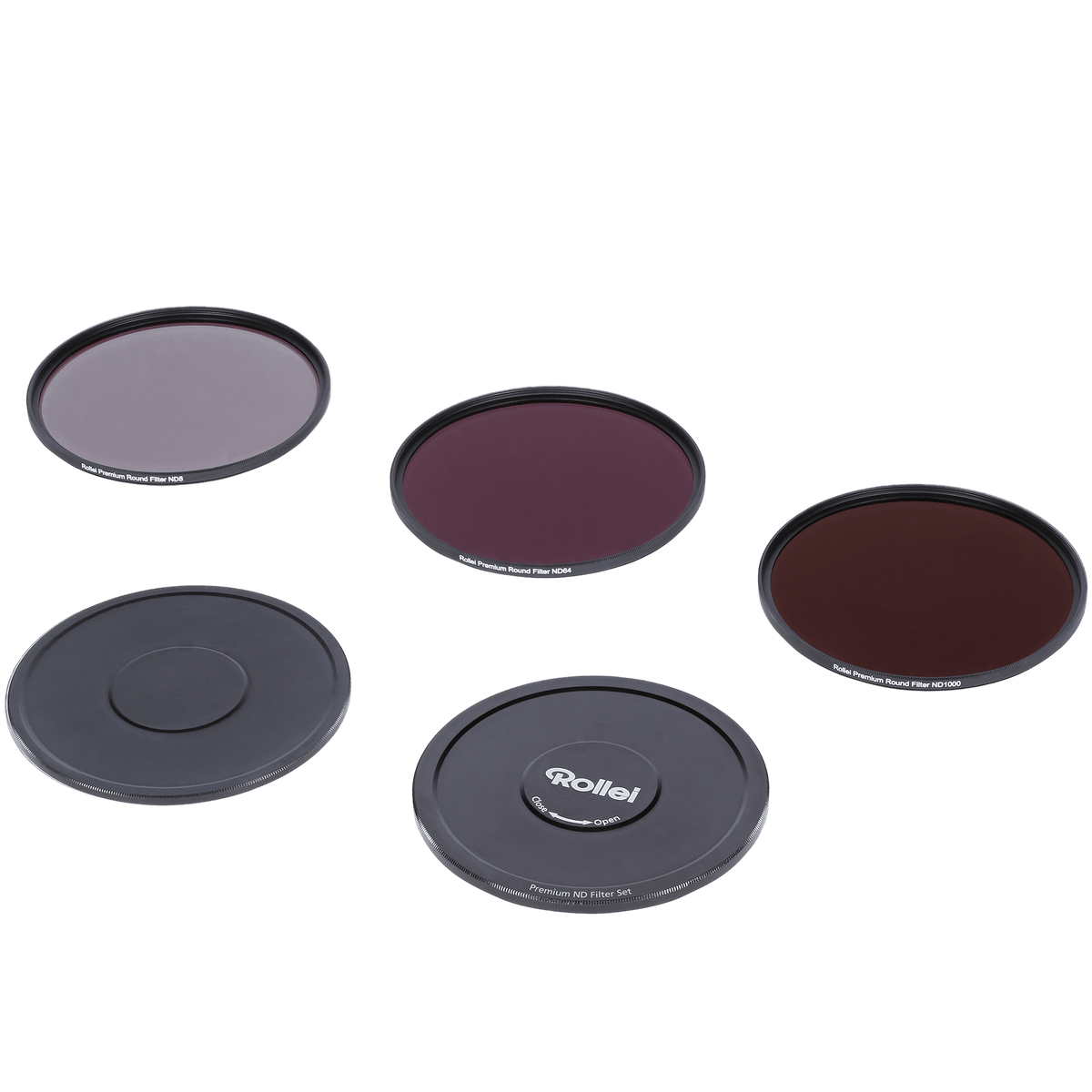 Rollei Filter Premium Rundfilter Graufilter Set (ND8 / ND64 / ND1000)